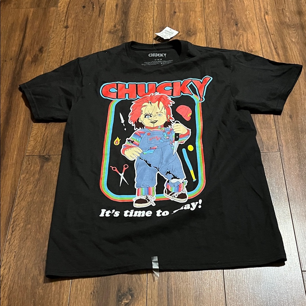 Chucky Black Graphic Tee for Men